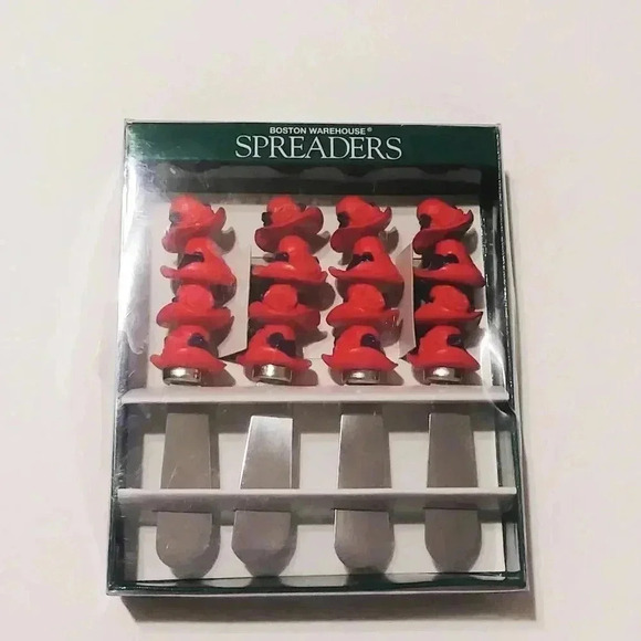 Boston Warehouse Designer Hat cheese Spreaders 4pc - Picture 3 of 5